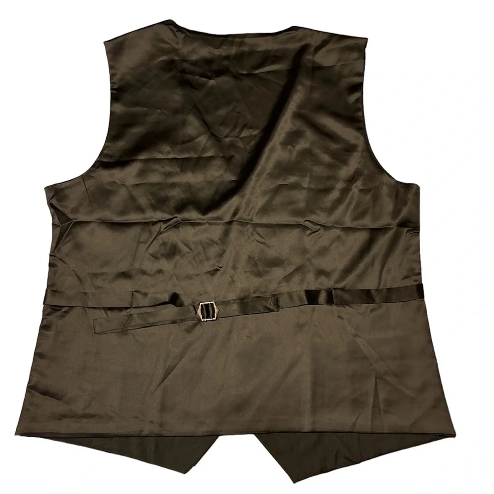 Coofandy Men’s Casual Slim Fit Waistcoat Vest - Black - Medium